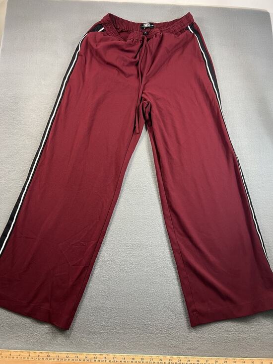 Rewash Pants - Rewash American Original Burgundy Wide Leg Jogger Pants Size Large Women’s
